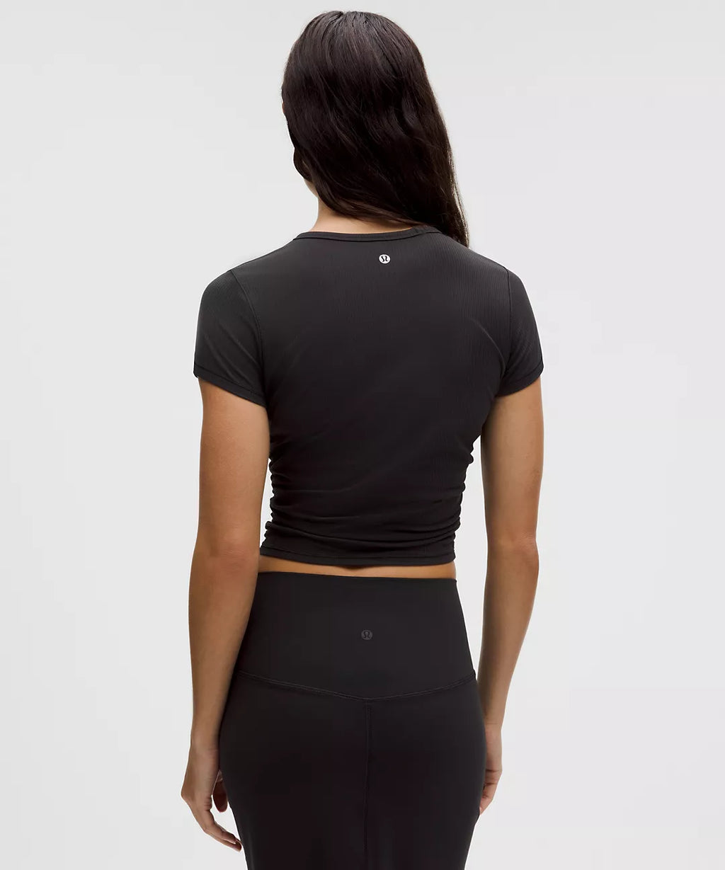 Nulu Ribbed Tee - Black