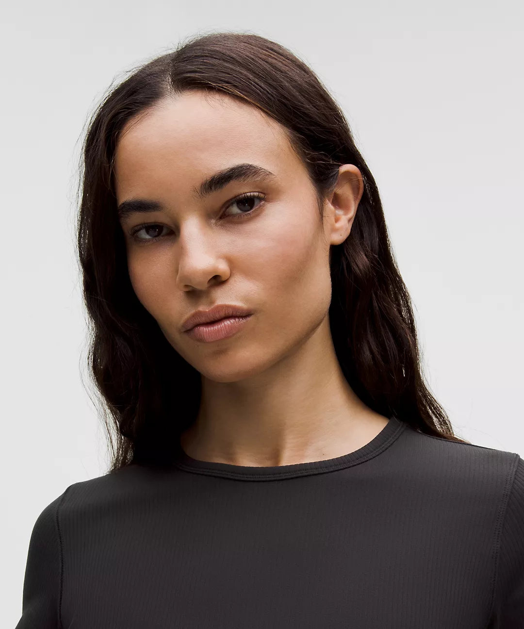 Nulu Ribbed Tee - Black