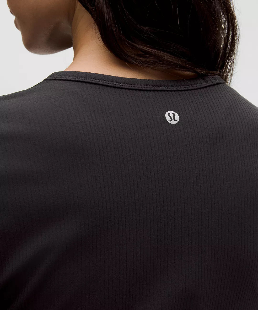 Nulu Ribbed Tee - Black