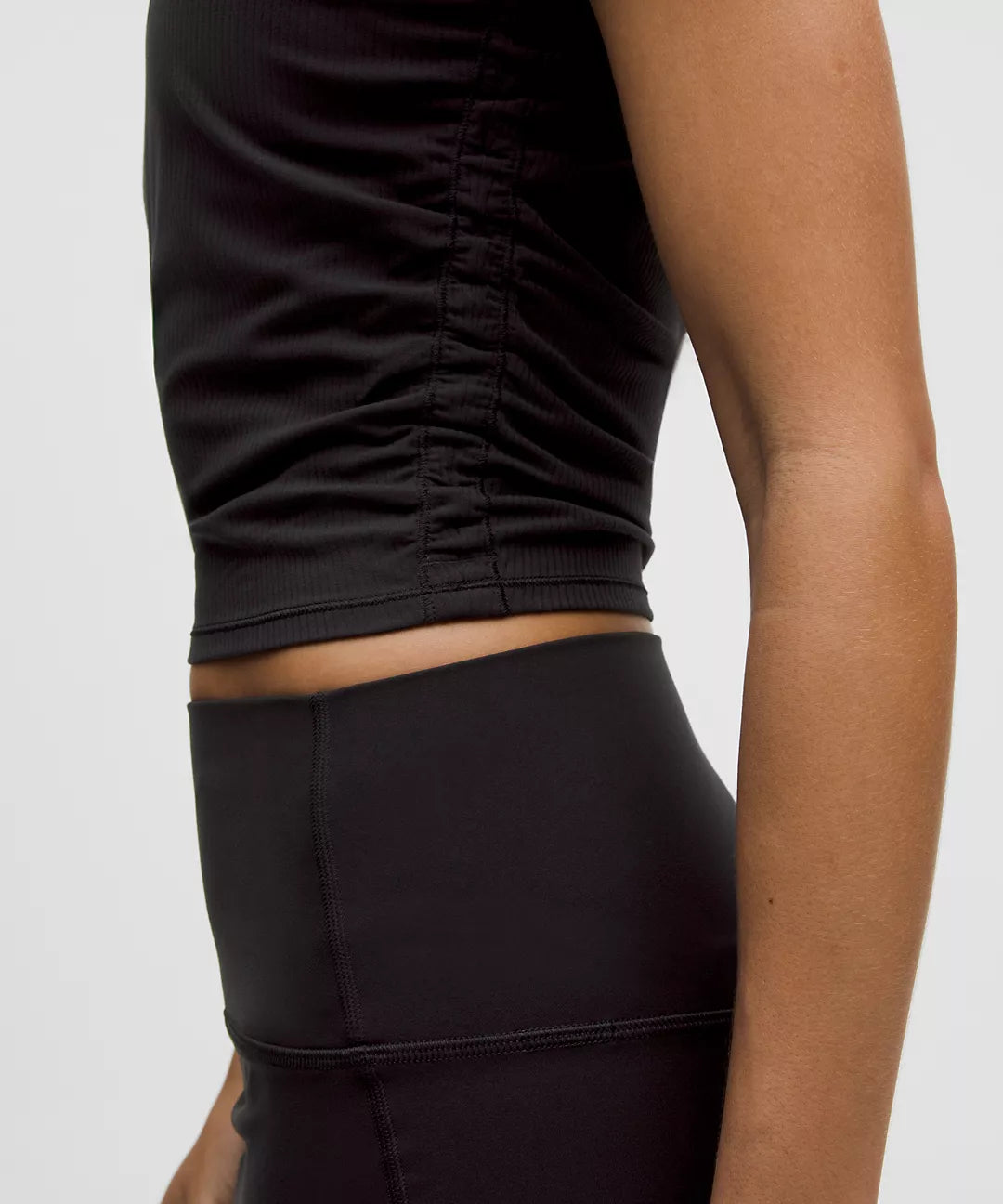 Nulu Ribbed Tee - Black