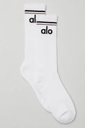 Essential Mid Crew Socks - White